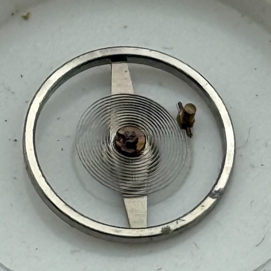 Oris 361 Balance Wheel Complete And Spring  9¾’’’ 380 Watch Movement Parts NOS