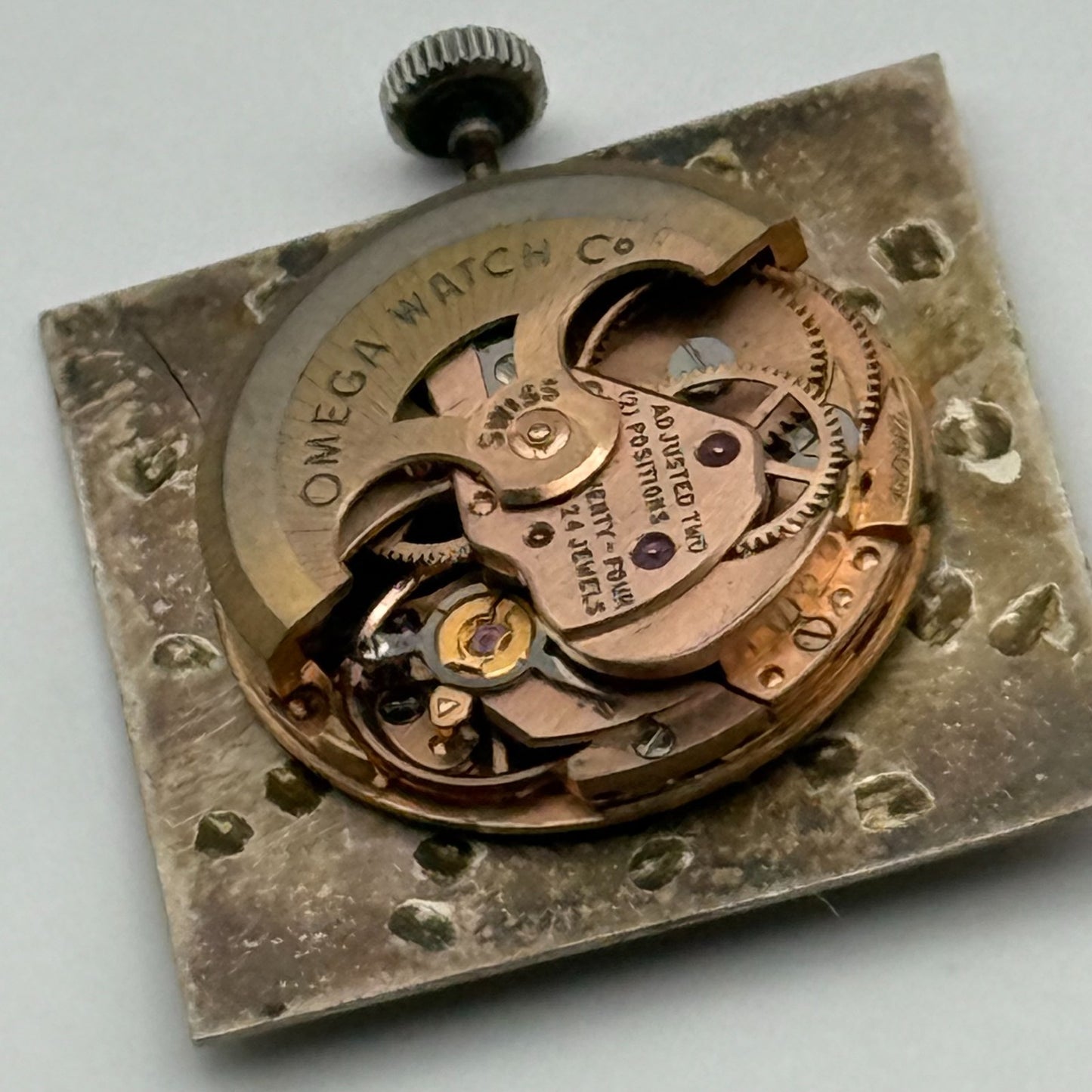 Omega 671 Automatic Watch Running Square 161.014 Vintage Swiss Parts Repair 26mm