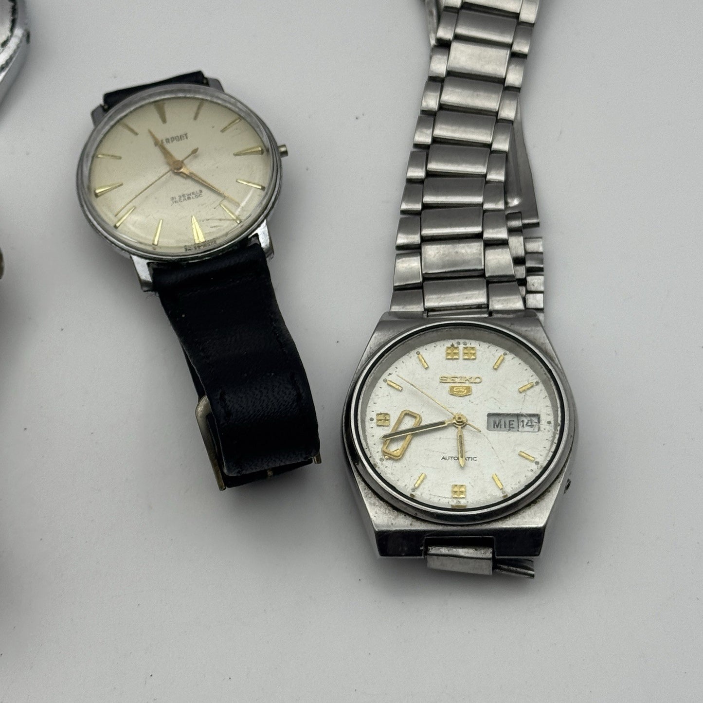 Bundle Of 6 Vintage Men’s Watches Mechanical Wind Up Job Lot Parts Repair Spares