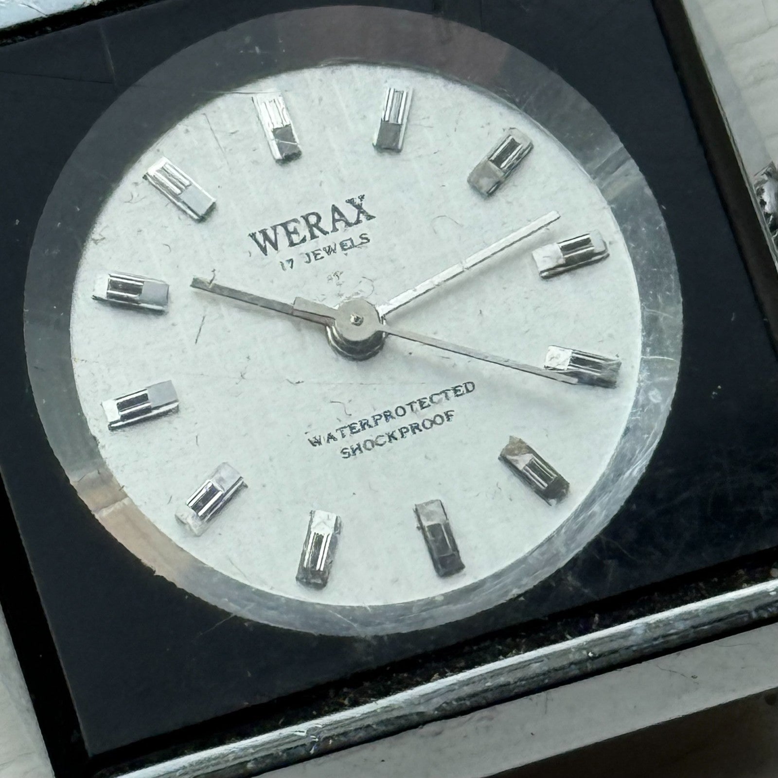 33mm Vintage Werax 17 Jewels 2009.n Shockproof Manual Wind Watch PARTS
