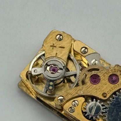 FHF 59-21 Elgin Baguette Watch Movement Manual Wind Vintage Parts Repair 8.8mm