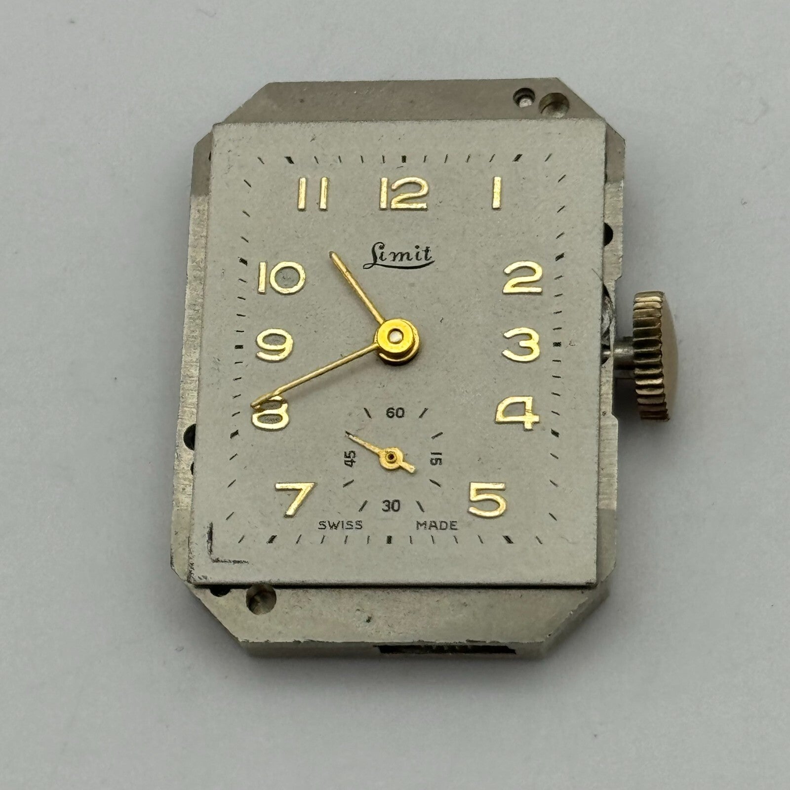 20.6mm Running Limit Revue 54 High Grade Tank Watch Movement Manual Wind PARTS