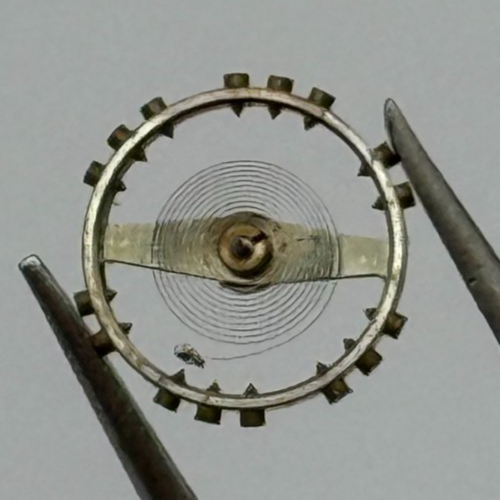 AS 1051 Balance Wheel Complete And Spring 5 1/4’’’ 34 M Watch Movement Parts NOS