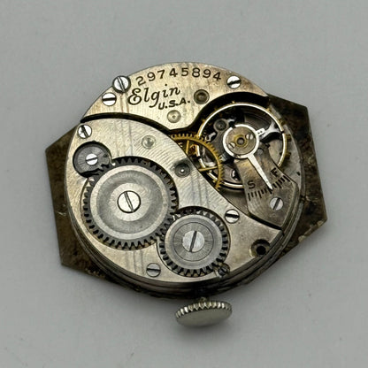 1927 Vintage 10/0s Elgin 447 Model 4 American Watch Movement PARTS REPAIR SPARES