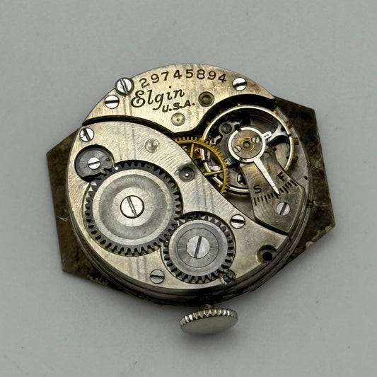 1927 Vintage 10/0s Elgin 447 Model 4 American Watch Movement PARTS REPAIR SPARES
