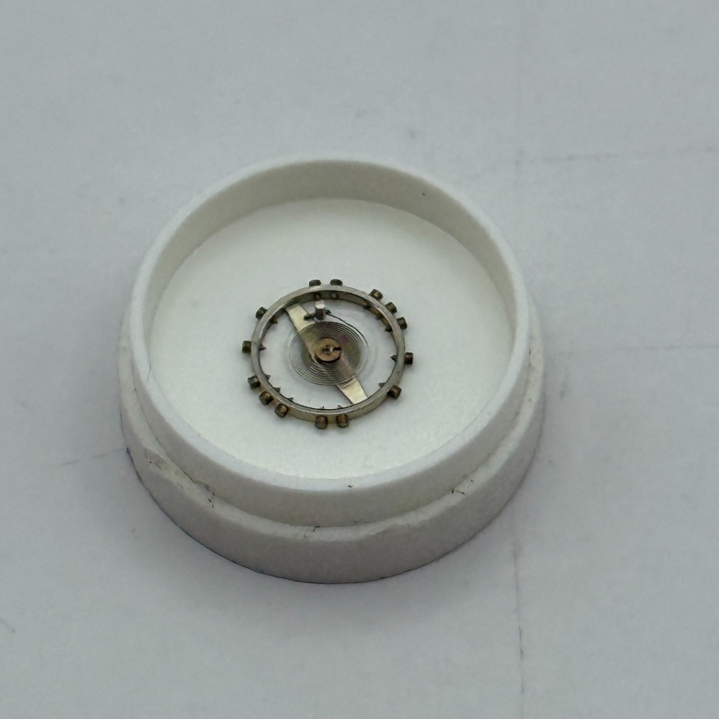 ETA 2412 Balance Wheel Complete And Spring 6 3/4''' 1257 M Watch Movement Parts 