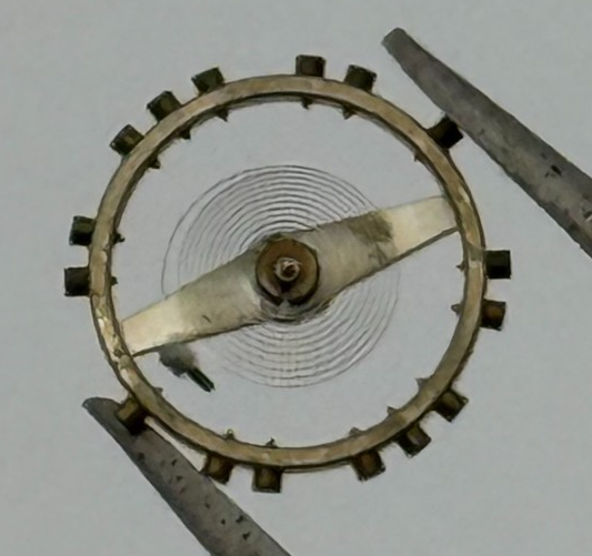 AS 970 Balance Wheel Complete And Spring 28 M Watch Movement Parts NOS