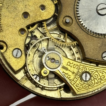 41.7mm Unidentified 15 Jewels Swiss Vintage Pocket Watch Movement PARTS REPAIR