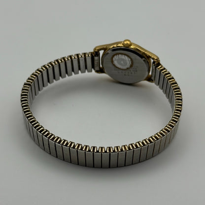 Citizen Ladies Quartz Watch White Dial Two Tone Stretch Band Japan Working 23mm