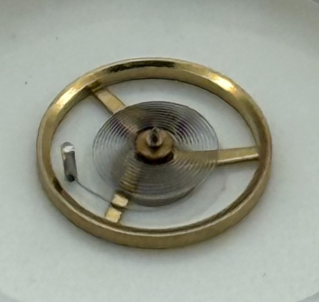 AS 1977-2 Balance Wheel Complete And Spring Inca 183 M Watch Movement Parts NOS 
