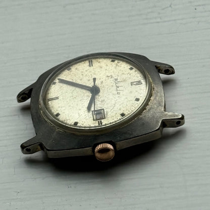 35mm Vintage Ruhla UMF 24-00 Made In GDR Manual Wind Date Watch PARTS / REPAIR