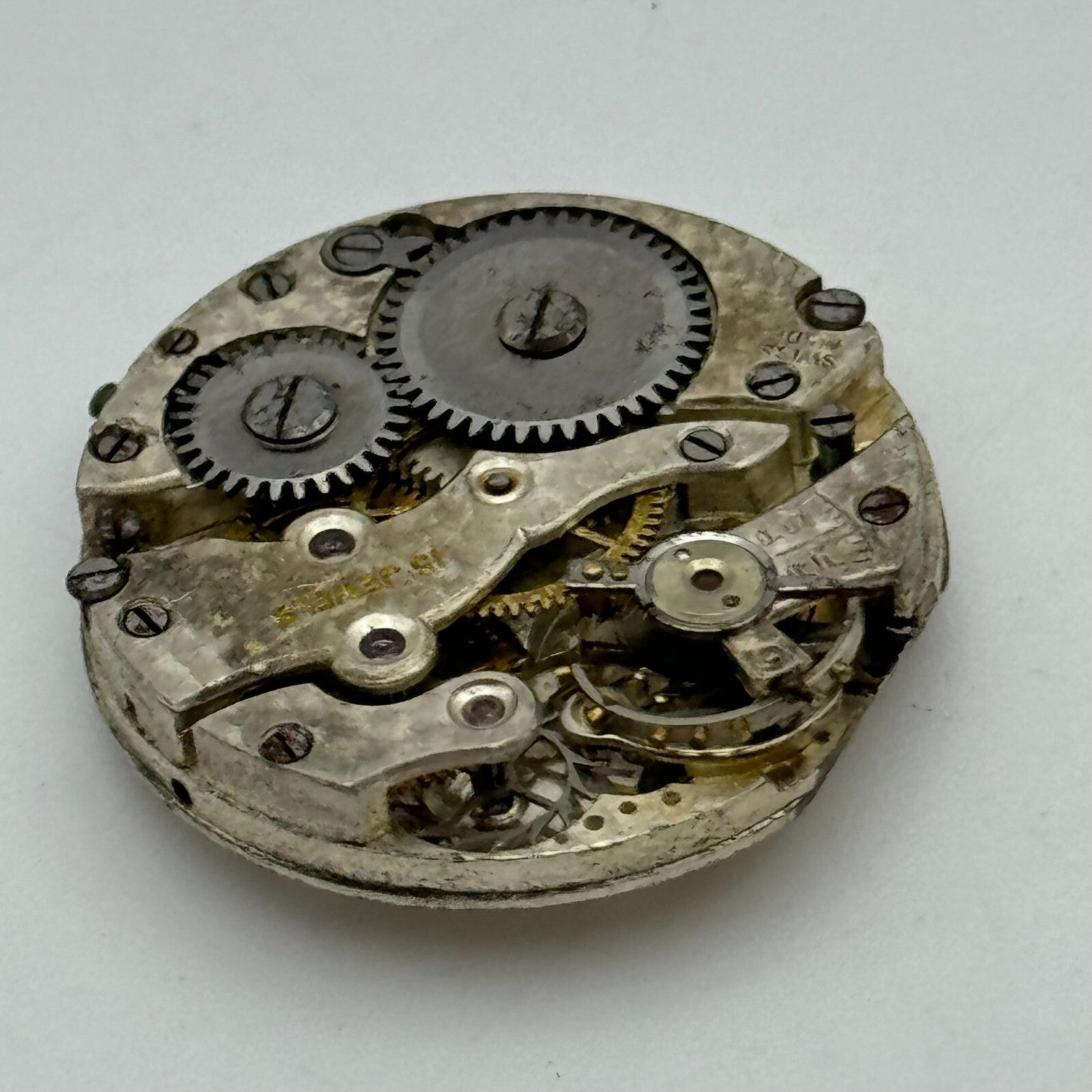 23.7mm Men's AS 340 A Schild Manual Wind 15 Jewels Swiss Watch Movement PARTS