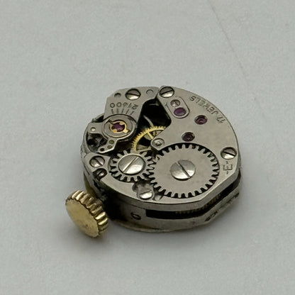 13mm Ladies Anker PUW 1075 Manual Wind Watch Movement 21600 Swiss Vintage PARTS