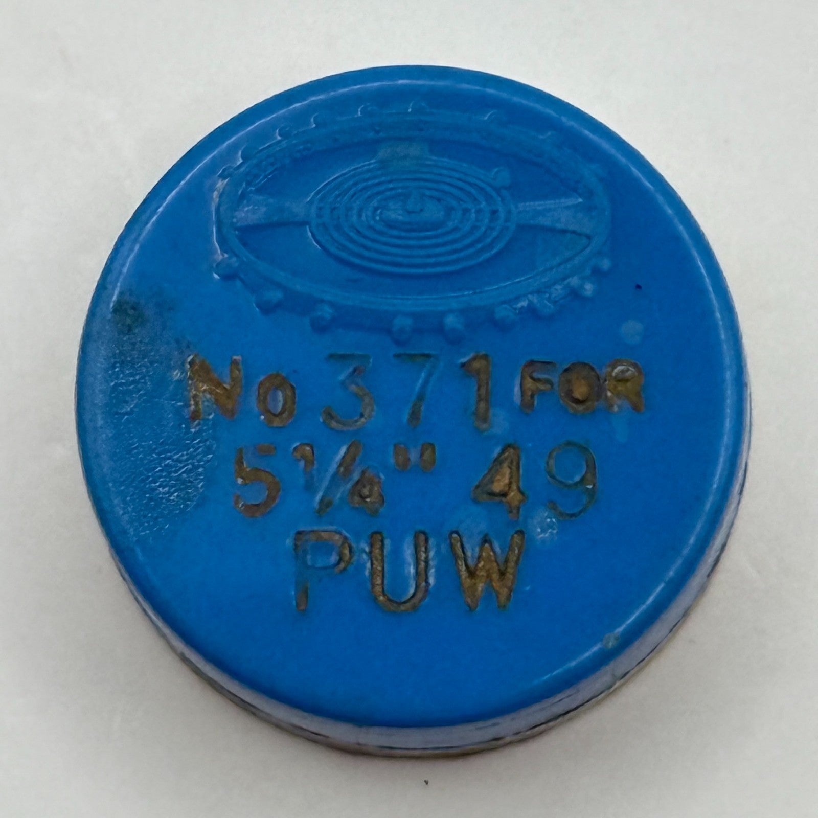 PUW 49 Balance Wheel Complete And Spring 5 1/4''' 371 Watch Movement Parts NOS