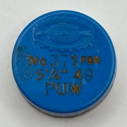 PUW 49 Balance Wheel Complete And Spring 5 1/4''' 371 Watch Movement Parts NOS