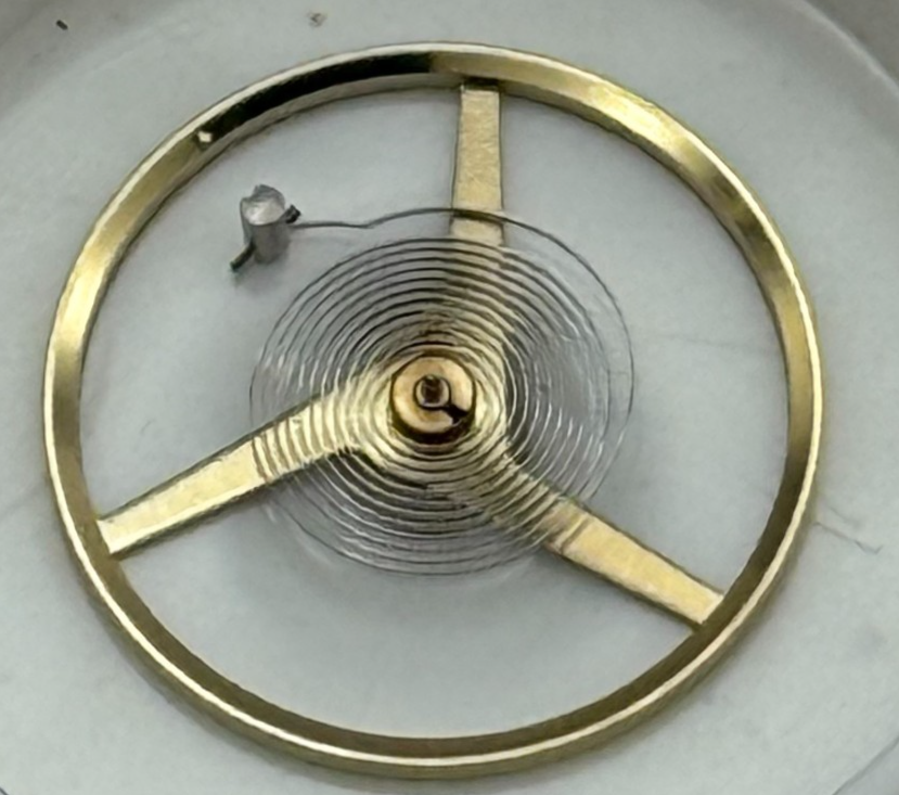 AS 1900 1906 Balance Wheel Complete And Spring 1577 M Watch Movement Parts NOS