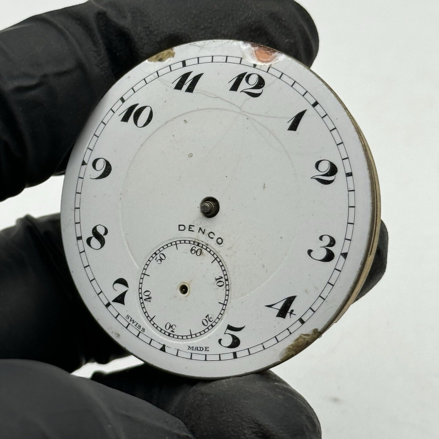 42.9mm Manual Wind Denco Higher Grade Pocket Watch Movement FOR PARTS Restore