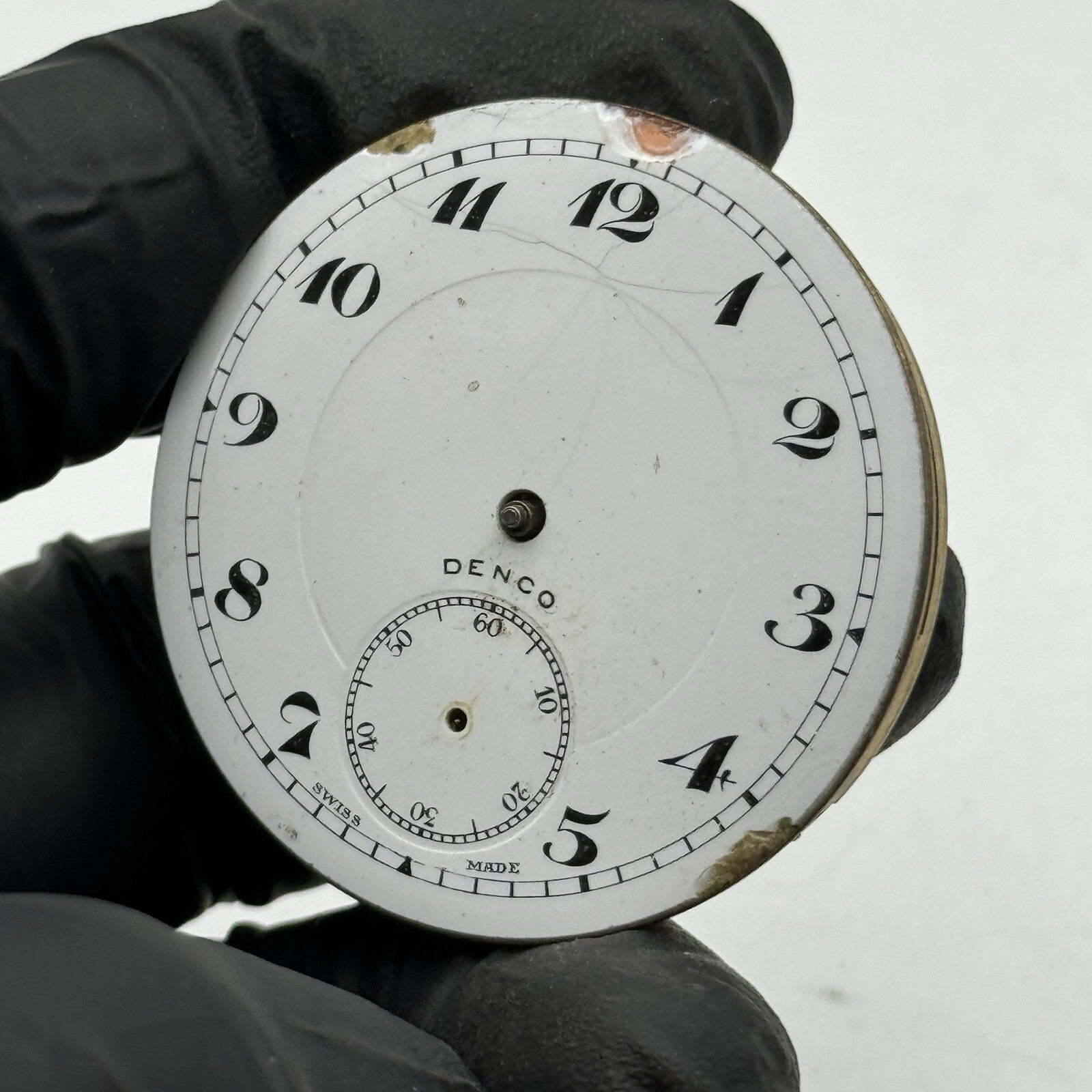 42.9mm Manual Wind Denco Higher Grade Pocket Watch Movement FOR PARTS Restore