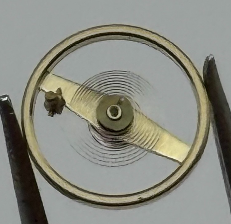 Ebosa 86 Conical Piva Balance Wheel Complete And Spring Watch Movement Parts 