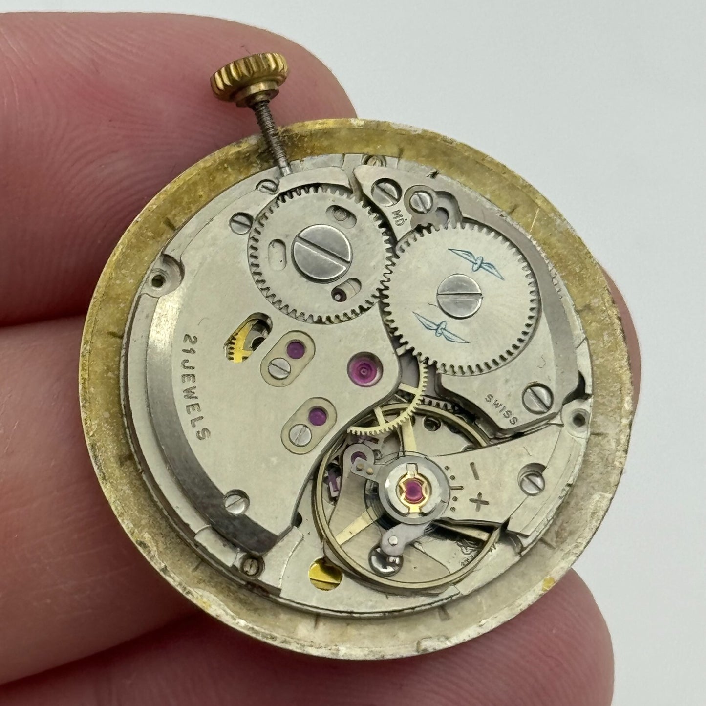 26mm Men's Rotary AS 1746 1747 Manual Wind Watch Movement Swiss Made PARTS