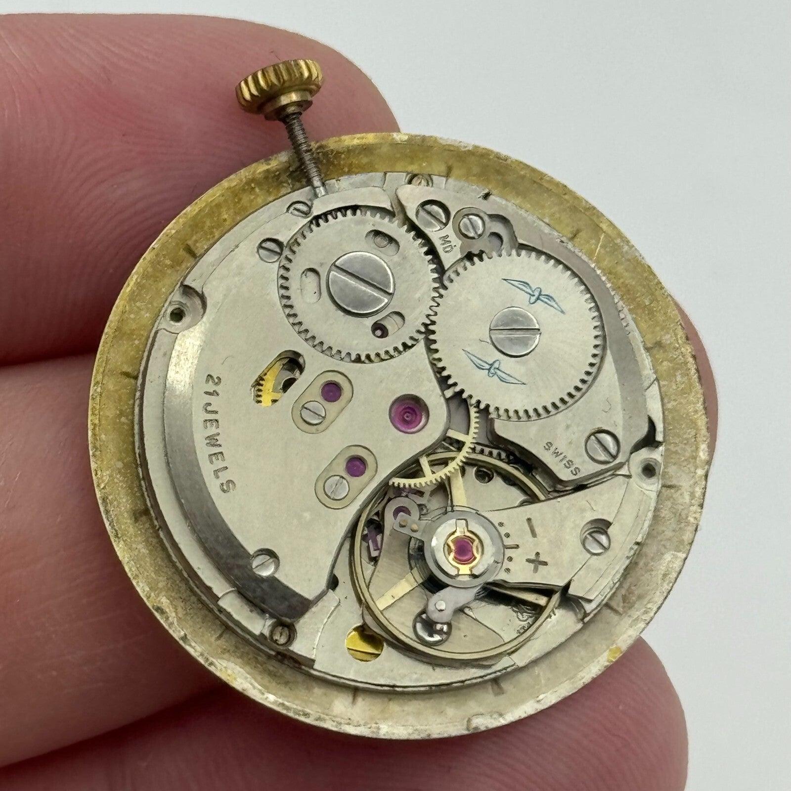 26mm Men's Rotary AS 1746 1747 Manual Wind Watch Movement Swiss Made PARTS