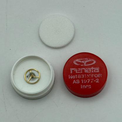 AS 1977-2 Balance Wheel Complete And Spring  1831 M Watch Movement Parts NOS
