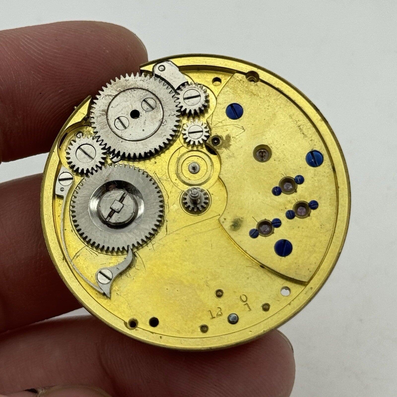 41.2mm Key Wound Dent 33 Cockspur Street London Pocket Watch Movement To Restore