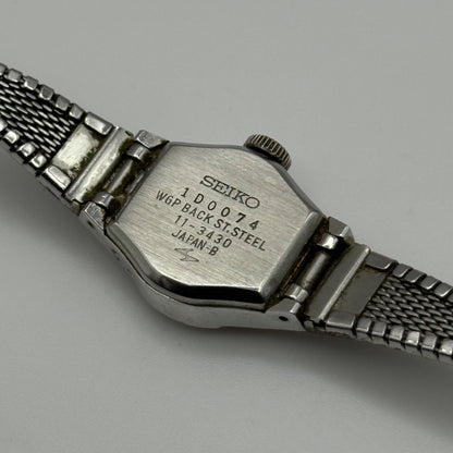 Vintage Seiko Rainbow Watch Mechanical Japan Ladies 11-3430 Stainless Working