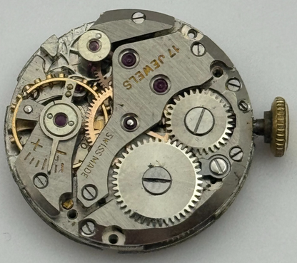 19.6mm Olma Ladies AS 970 Manual Wind Swiss Made 17 Jewels Watch Movement PARTS