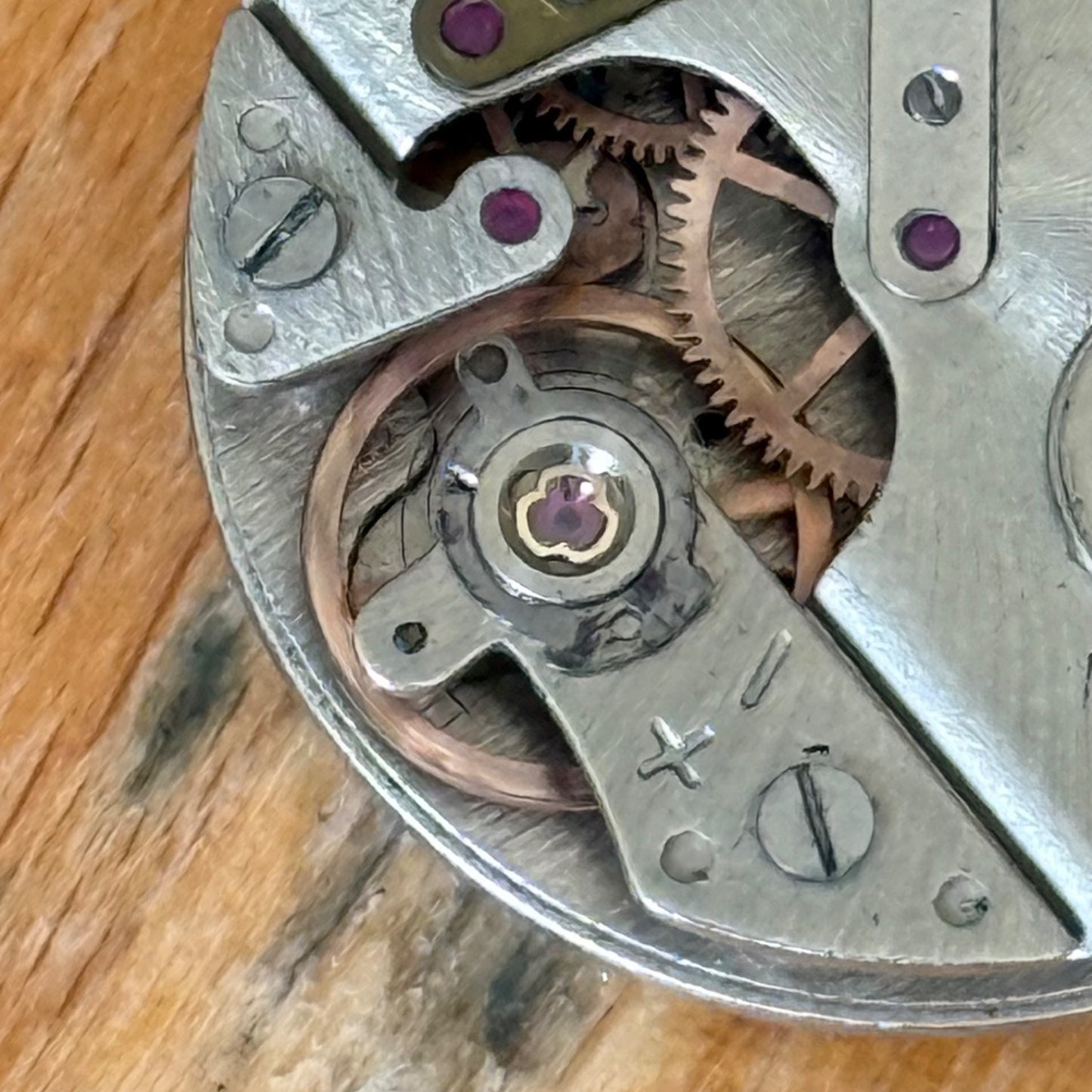 25mm Vintage Hinged Case Newmark Crescent England Nickel Chrome JD Watch PARTS