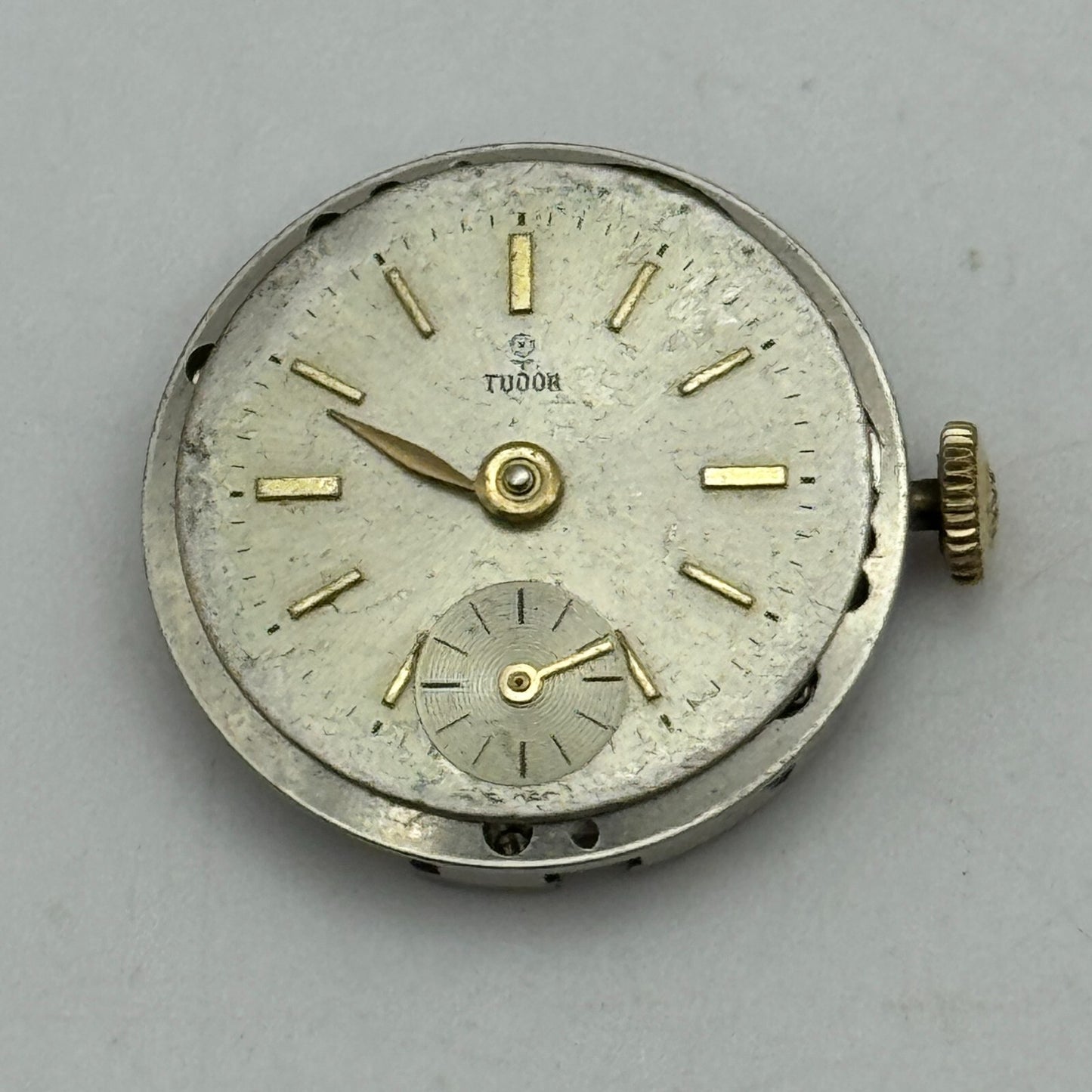 19.6mm Tudor Cal 2325 & 4.2mm Rolex Crown Manual Wind Swiss Watch Movement PARTS