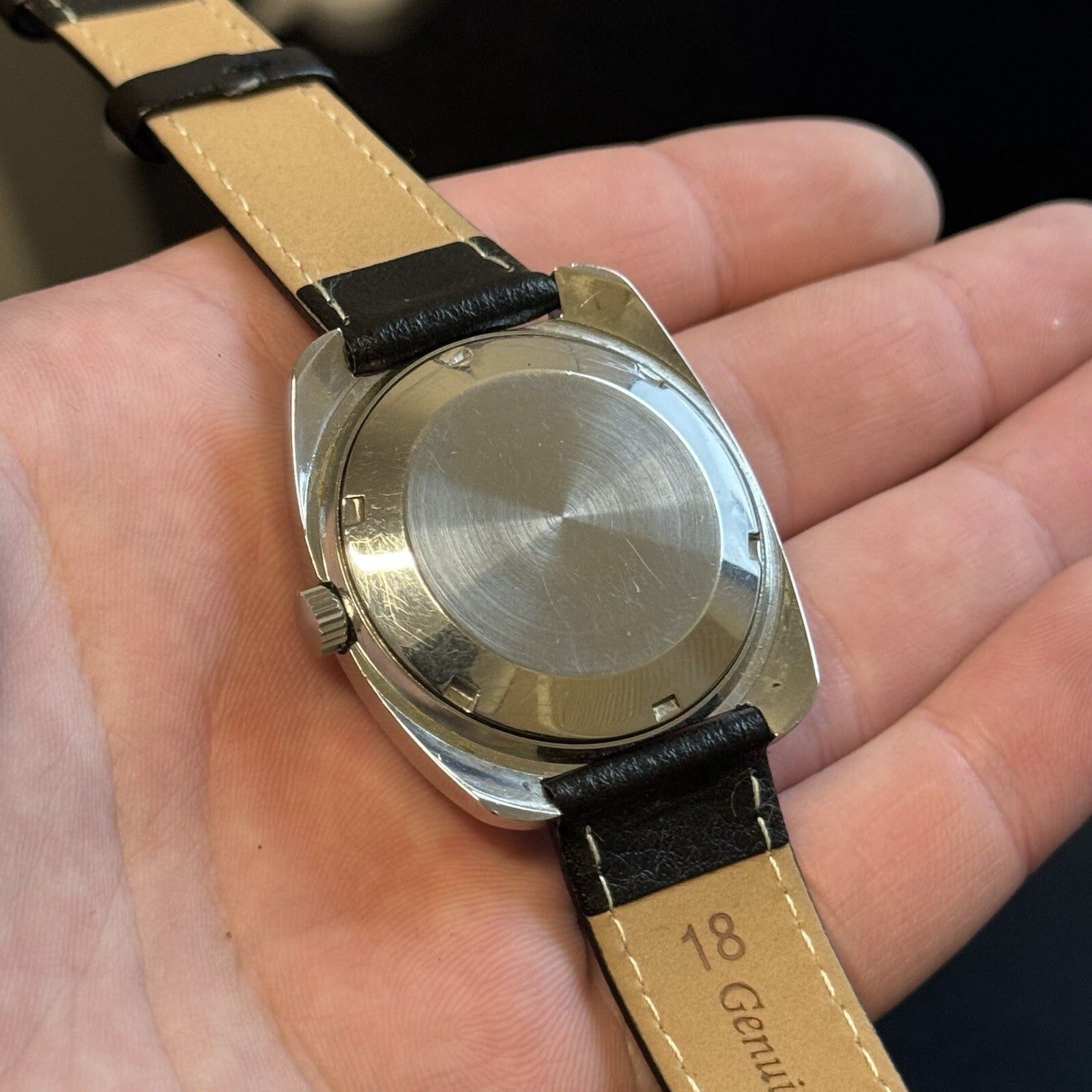 36mm Men’s Rotary Automatic AS 1916 Sweep Seconds Day Date Watch TO RESTORE