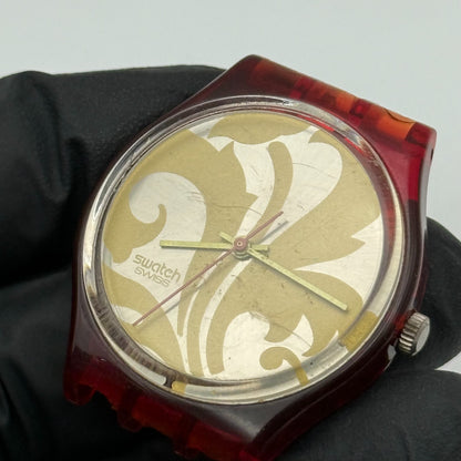 33mm Vintage 1990 Swatch GR106 Louis Watch UNTESTED PARTS REPAIR