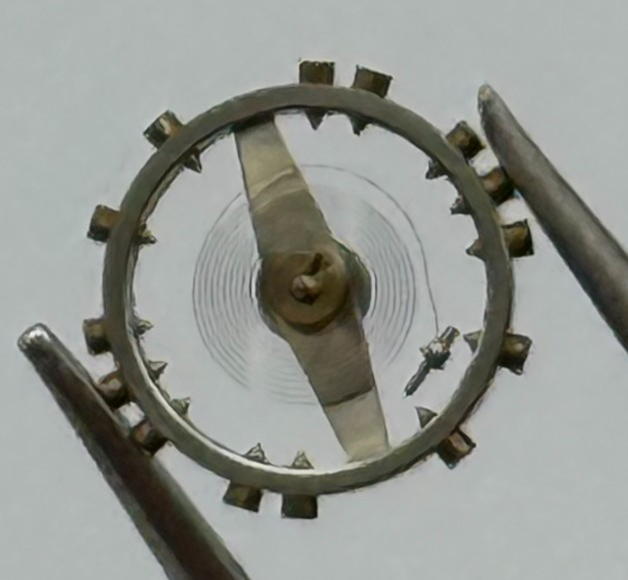 AS 976 1012 Balance Wheel Complete And Spring  29 M Watch Movement Parts NOS