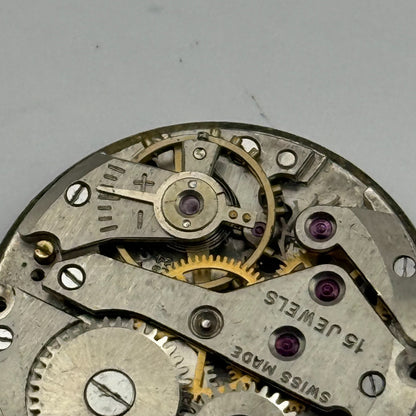 AS 1123 1124 Watch Movement Running Avia Manual Wind Vintage Parts Repair 23.5mm