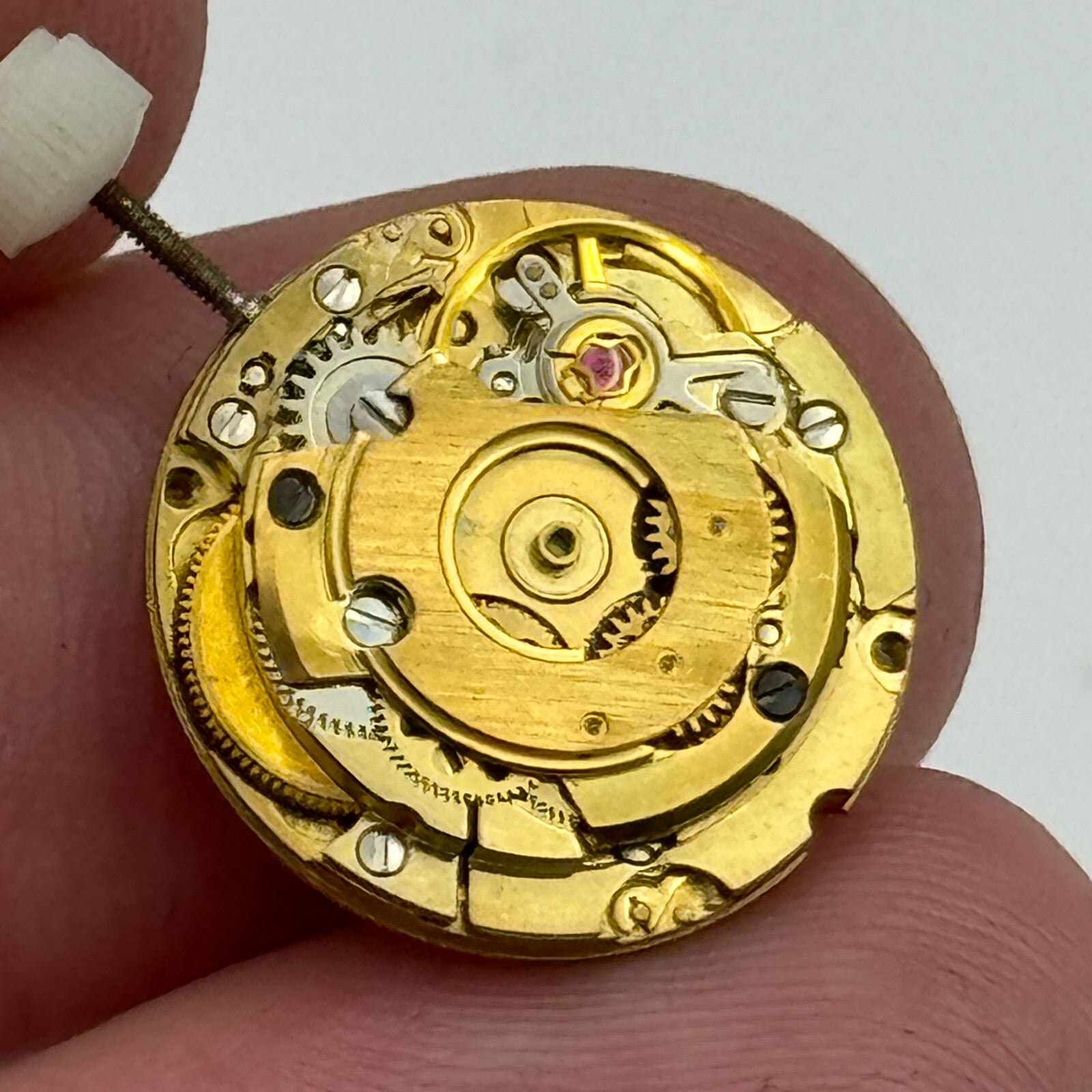 17.4mm Running Bulova 7BLACD Automatic Ladies Watch Movement Swiss Vintage PARTS