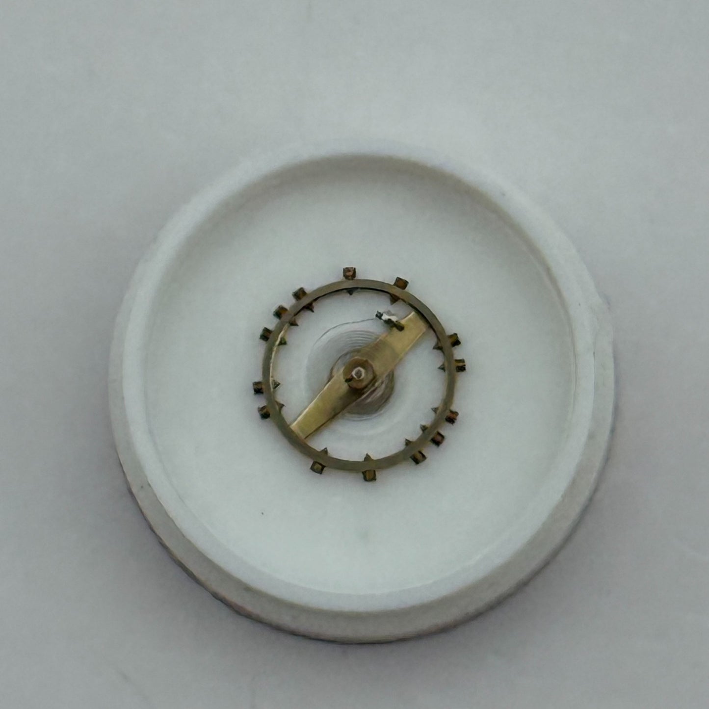 FHF 120 Balance Wheel Complete And Spring 6 3/4-8'''  205 Watch Movement Parts