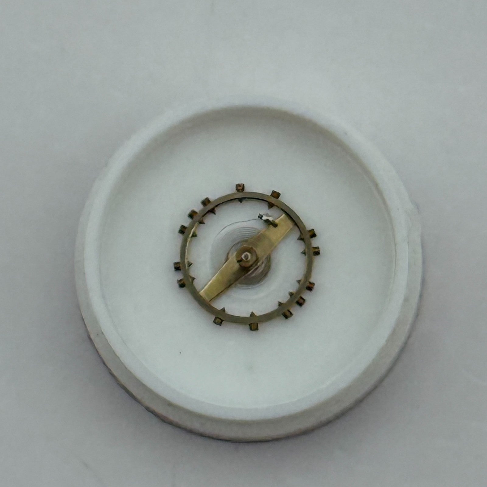 FHF 120 Balance Wheel Complete And Spring 6 3/4-8'''  205 Watch Movement Parts