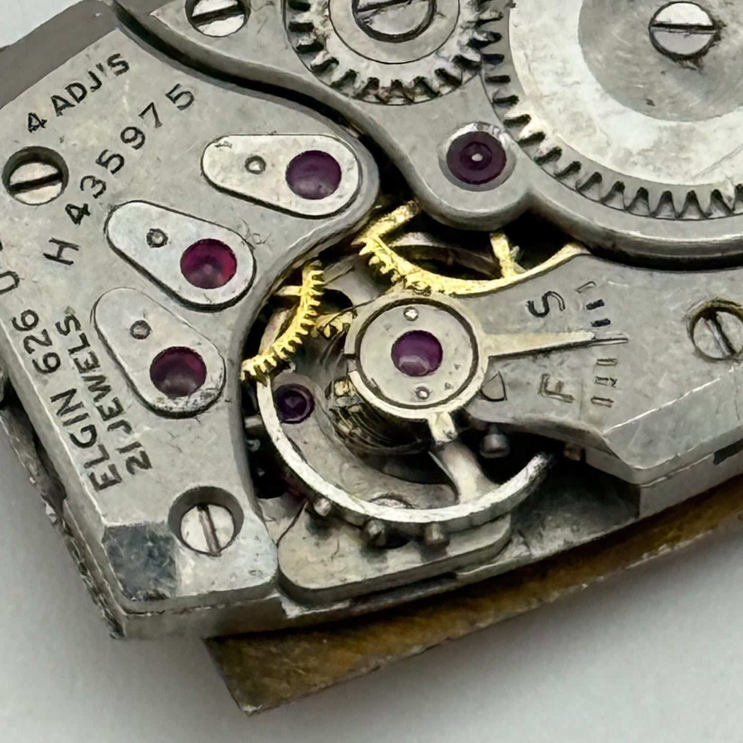 1950 Vintage 15/0s Lord Elgin 626 Model 2 American Watch Movement PARTS REPAIR