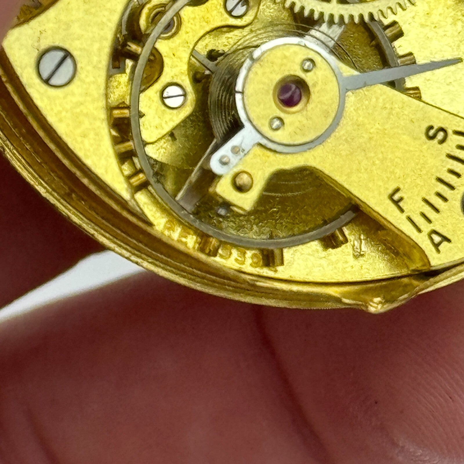 43.1mm J W Benson Ref 939a Open Face Swiss Vintage Pocket Watch Movement PARTS