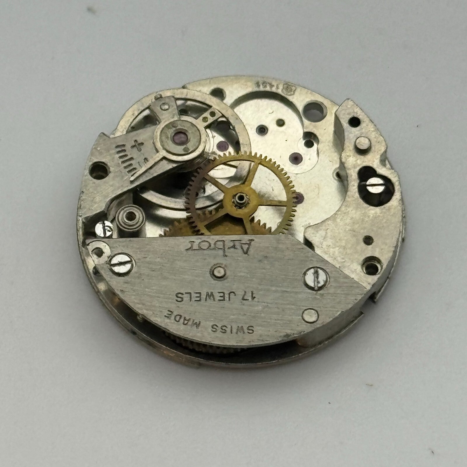 23.6mm Arbor EB 1451 Swiss Manual Wind 17 Jewels Watch Movement PARTS REPAIR