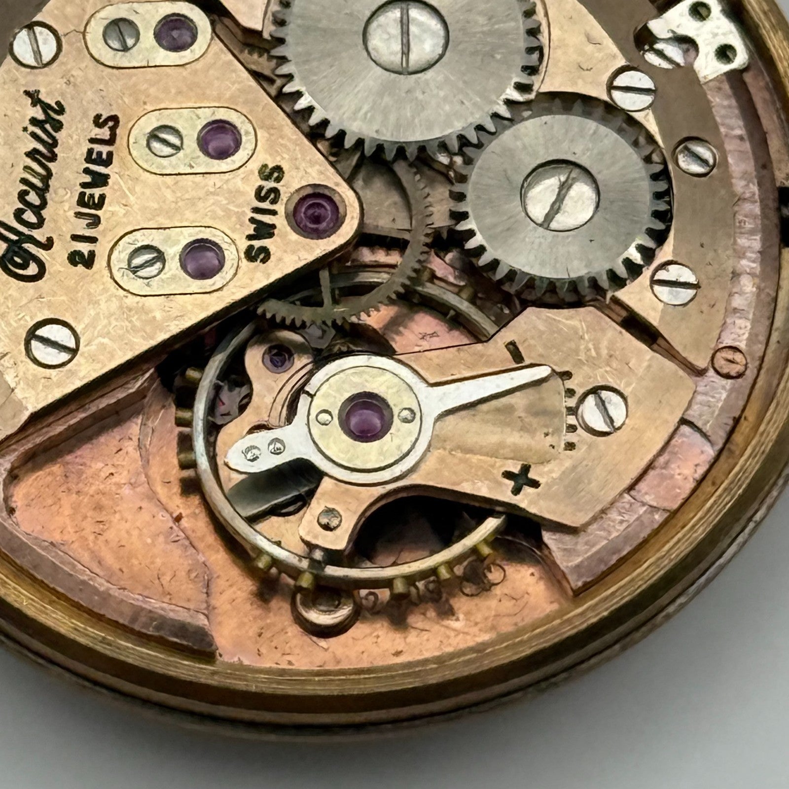 ETA 2409 Watch Movement Accurist Manual Wind Vintage Swiss Parts Repair 29.4mm