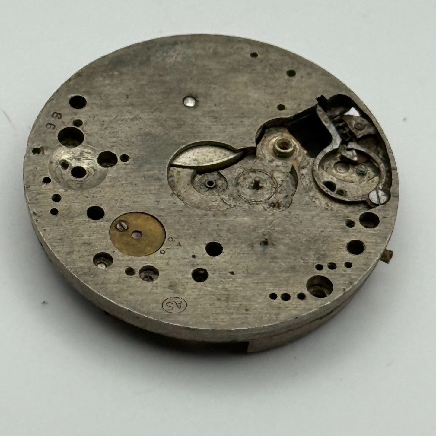 AS A Schild Trench Watch Movement Manual Wind Vintage Swiss Parts Repair 28.8mm