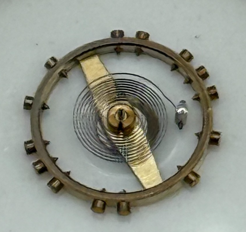 FEF 270 Balance Wheel Complete And Spring  5¼’’’  173 M Watch Movement Parts NOS
