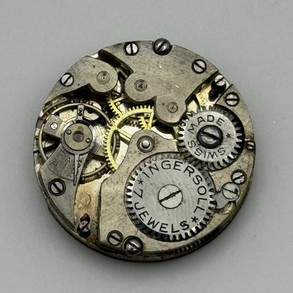 23.6mm Vintage Ingersoll Rolex Rolco Manual Wind Watch Movement PARTS REPAIR