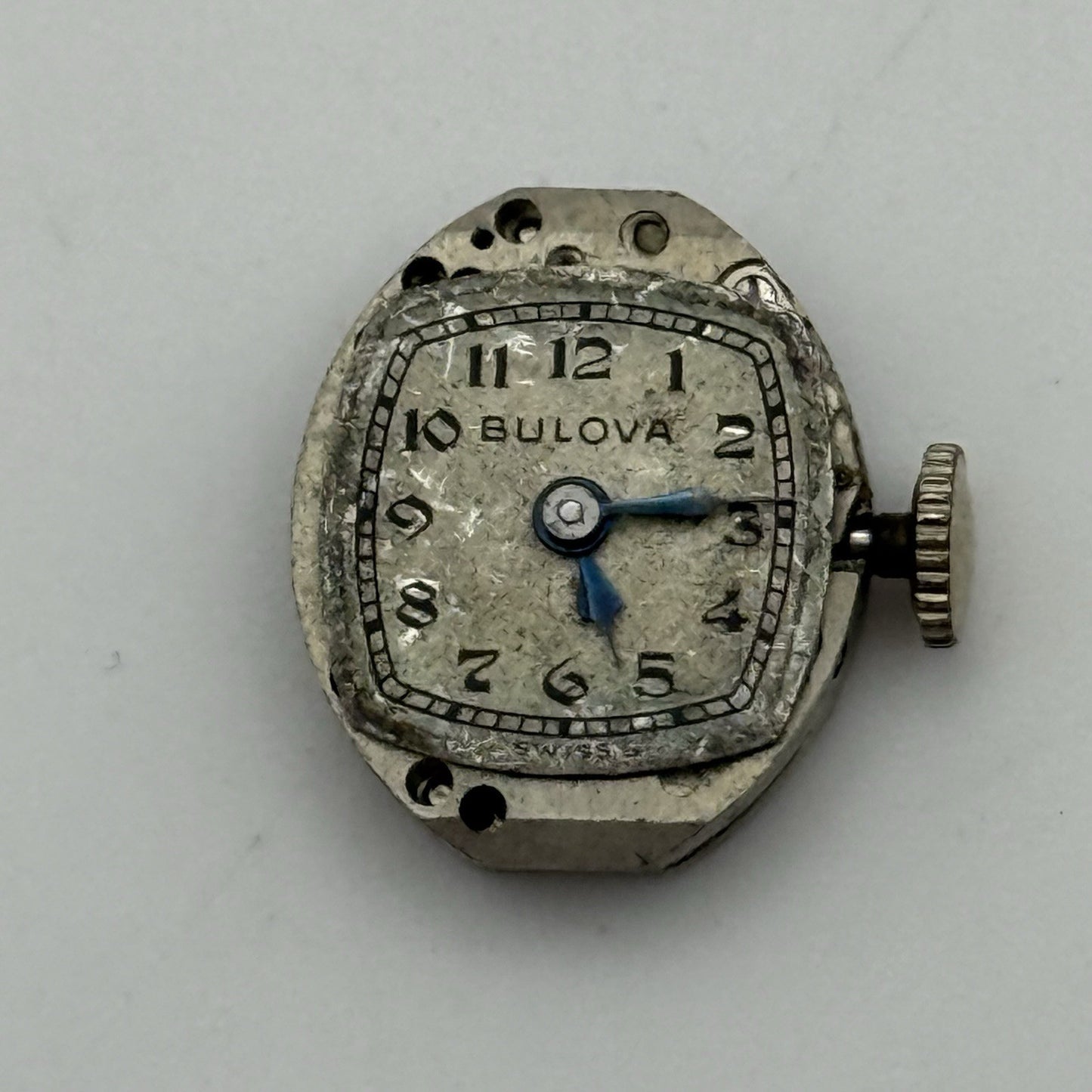 13.1mm Vintage Ladies Bulova 5AB Manual Wind Swiss Watch Movement PARTS REPAIR