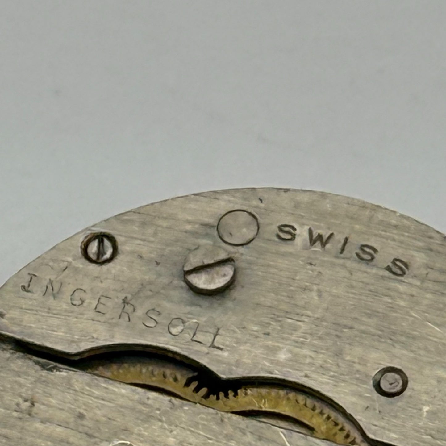 EB 1553 Watch Movement Ingersoll Manual Wind Vintage Swiss Parts Repair 23.7mm
