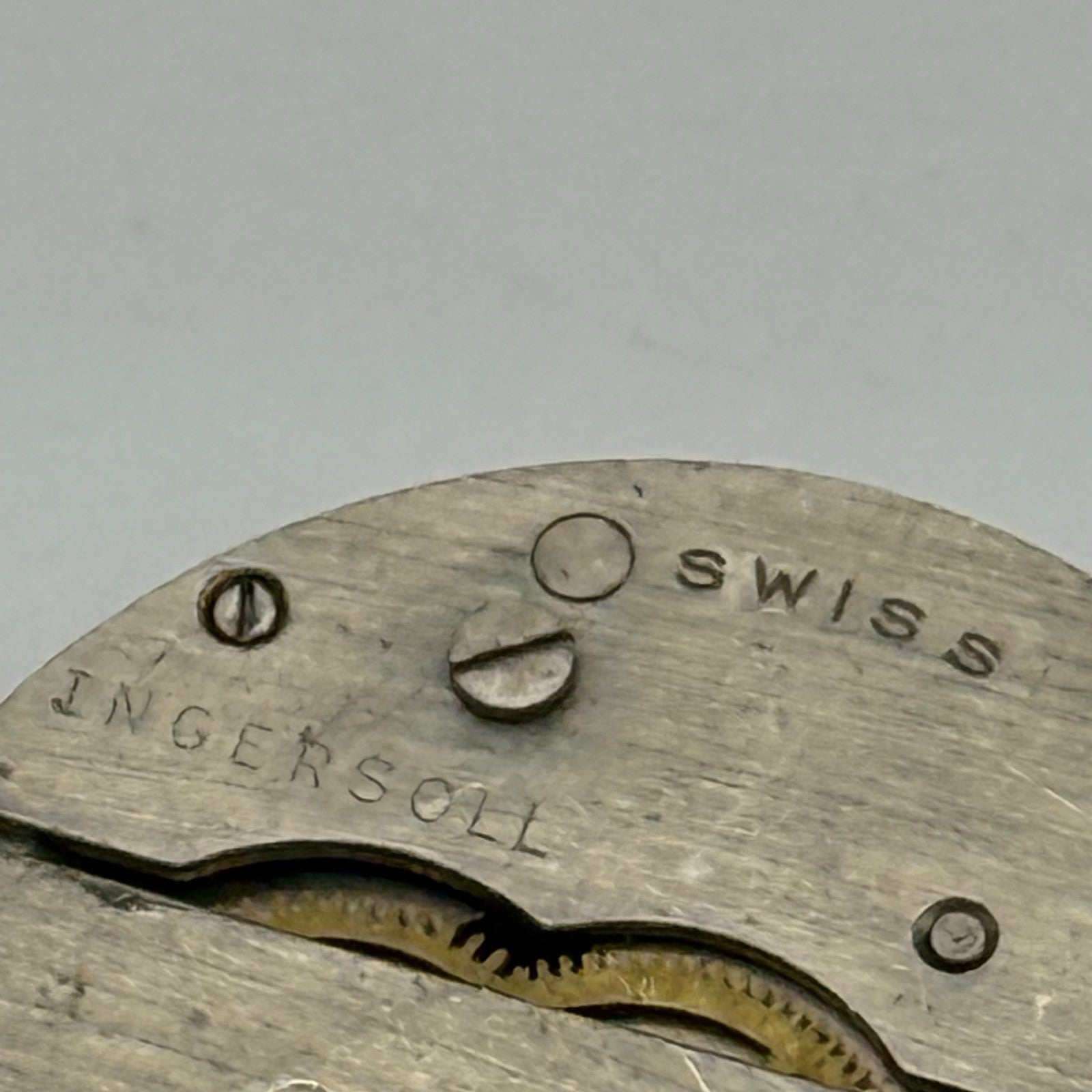 EB 1553 Watch Movement Ingersoll Manual Wind Vintage Swiss Parts Repair 23.7mm
