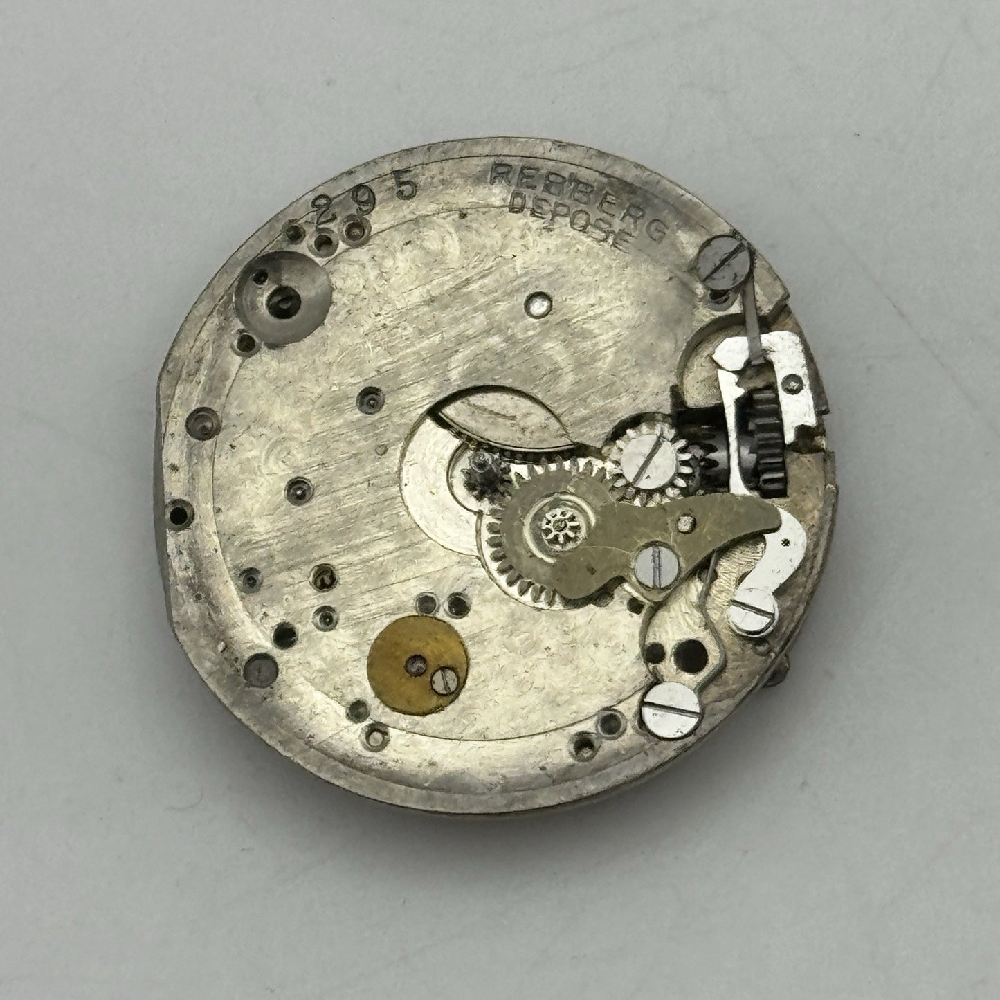 25.7mm Early ROLEX Rebberg Depose 15 Jewels Antique Watch Movement PARTS SPARES