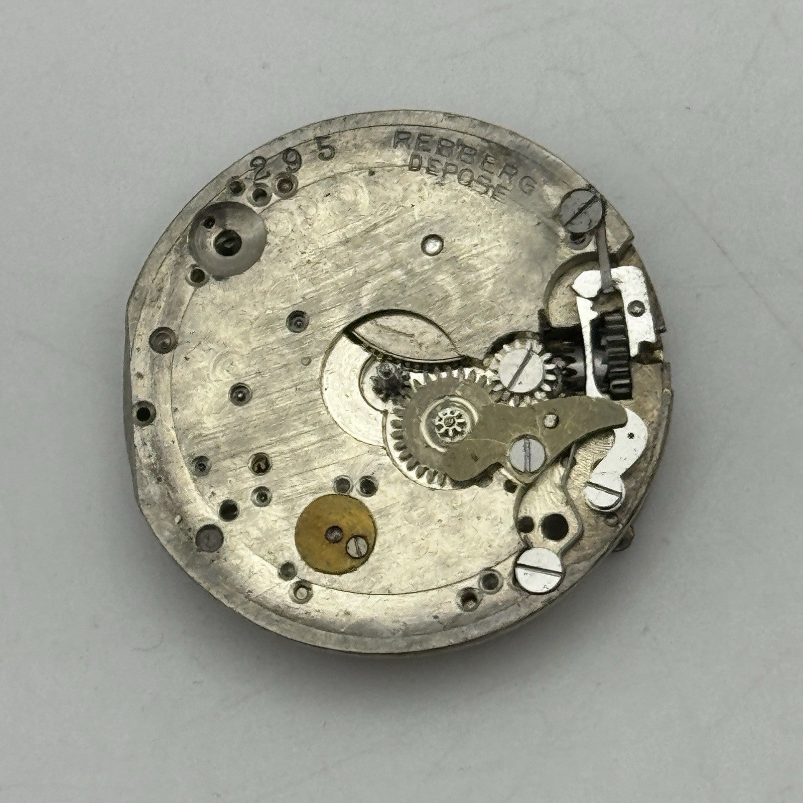 25.7mm Early ROLEX Rebberg Depose 15 Jewels Antique Watch Movement PARTS SPARES